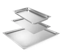 HENDI Gastronormbleche 2/1  20 mm Edelstahl           Profi Line