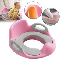 Acrola Tragbarer Toilettensitz, faltbar und leicht zu reinigen, ideal für  das Töpfchentraining für Jungen und Mädchen, für drinnen und draußen mit  praktischer Aufbewahrungstasche (Pink) : : Baby