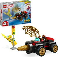 LEGO Marvel Spidey und seine Super-Freunde Spideys Bohrfahrzeug Spielzeug mit Spider-Mans Auto und 2 Figuren für Kinder ab 4 Jahren, basiert auf der TV-Serie, Geschenk für Jungs und Mädchen 10792