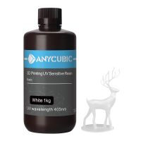 ANYCUBIC 3D-Drucker Harz 405nm LCD Schnellhaertendes Harzmaterial Hohe Praezision Grosse Stabilitaet fuer LCD 3D-Druck 1kg weisse Farbe