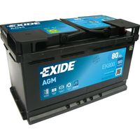 Exide EK800 Start-Stop AGM 12V 80Ah 800A Autobatterie inkl. 7,50€ Pfand
