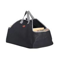 Esschert Design – Kamintasche schwarz und grau