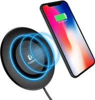 Floveme 5W intelligent Qi Wireless Ladegerät Ladegerät für iphone X 8/8Plus Sasmung S8 - Schwarz