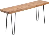 SITZBANK "BOHLE" | 120 cm, Mahagoni, mit Gestell | Esszimmerbank