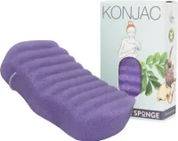 Konjac Körperschwamm mit Rillen Lavendel - Beruhigend