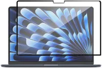 GrizzlyCoat Apple MacBook Air 15 Inch (2023-2024) Displayschutz Anti-Glare Schutzfolie - Hüllenfreundlich - Schwarz