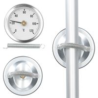 mumbi Thermometer Analog Bimetall 120°C Anlegethermometer Rohrthermometer Heizung Rohr