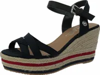 Tom Tailor Keilsandalette in Blau, Größe 40