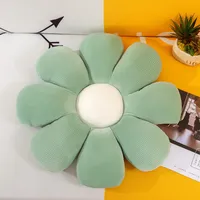 360Home Große Daisy Gänseblümchen Design Blume Weiche Kissen Waschba Grün 70cm