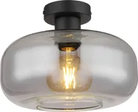 Globo Lighting Deckenleuchte Metall schwarz matt, 1x E27