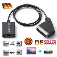 SCART to HDMI Converter SCART to HDMI Adapter Video Audio Converter HD 1080P