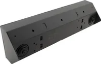 4-fach Steckdosenblock + 2x USB, schwarz