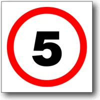 ZNDW-2 DOPRAVNÍ ZNAČKA Omezení rychlosti na 5 km