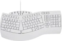 Perixx PERIBOARD-512 PL, ergonomiczna klawiatura USB, biała