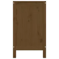 vidaXL Wäschetruhe Honigbraun 88,5x44x76 cm Massivholz Kiefer