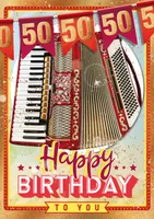 50. Geburtstag - Great Cards - Soundkarte und Lichtkarte im Format