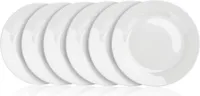 BANQUET Set flacher Porzellanteller BASIC 24 cm, 6 Stück, weiß