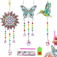 Windspiel Diamant-Malerei-Set für Mädchen Basteln Kinder Spielzeug