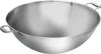 Bartscher XXL Wokpfanne Edelstahl, Ø 510 mm, 22 Liter, W510F, Boden flach, 105731