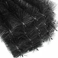 Wiltec 24 m Dachrinnenbürste 20x120 cm Ø 8 cm zum Laubschutz, Marderschutz, Vogelschutz, 20 Stück Dachrinnenraupe