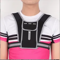 INF Reflektierender schwarzer Laufrucksack für Outdoor-Sportarten