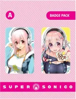 Super Sonico Ansteck-Buttons Doppelpack Set A