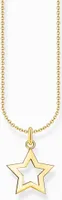 Thomas Sabo KE2222-413-39-L45V Vergoldete Kette mit Stern Anhänger Damen