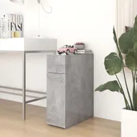 vidaXL Lékárenská skříňka Betonová šedá 20x45,5x60 cm Dřevěný materiál
