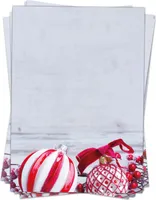 50 Blatt Weihnachtspapier (A4) | Weihnachtskugeln | Weihnachtsbriefpapier Motivpapier | edles Briefpapier Weihnachten | beidseitig weihnachtlich bedruckt