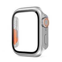 INF Smartwatch-Gehäuse mit Displayschutzfolie Silber 45 mm Apple Watch Ultra/8/7/6