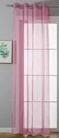 Ösenvorhang Transparent »Uni« Gardine HxB 225x140 cm Rosa Stores Vorhang Ösen Bleibandabschluß Wohnzimmer, 20332-cn