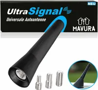 UltraSignal Universal Antenne Auto Dach Kurz KFZ Stabantenne 3Adapter M4 M5 M6