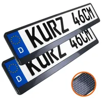 Kennzeichenhalter Kfz-Kennzeichen Halter Halterung Carbon-Optik 2 Stück :  : Auto & Motorrad