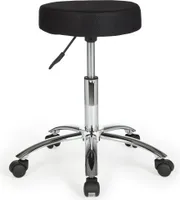 FineBuy Hocker Arbeitshocker Stoffbezug Rollhocker Drehhocker Sitzhocker