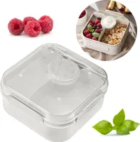 Pojemnik Śniadaniowy Plastikowy Śniadaniówka Lunch Box 1.6 L Biały