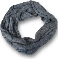 Loop Schal » Winter Damenschal » Strickschal » Damen Schal mit Strickmuster [grau]
