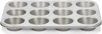 muffin-Form 35 x 27 cm Stahl silber