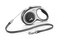 FLEXI Rollleine New COMFORT Seil - 5m, bis 12kg - schwarz