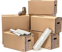 Umzugsset 1-2 Zimmer Wohnung 25 Umzugskartons zweiwellig + 1 kg Packseide + 1 Rolle 0,5 x 5 m Luftpolsterfolie + 1 Rolle 50 x 66 lfm Klebeband Braun
