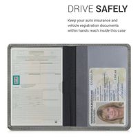 kwmobile Fahrzeugschein H/ülle mit Kartenf/ächern I Love My car Wei/ß Rot Schwarz Kunstleder Etui Tasche Zulassungsbescheinigung