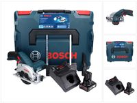 Bosch GKS 12V-26 Professional Akku Handkreissäge 12 V 85 mm + 1x Akku 6,0 Ah + Ladegerät + L-Boxx