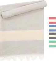 Strandtücher Hamamtücher groß Hamamtuch Beige 100x180 Strandtuch Pestemal Dünn Leicht