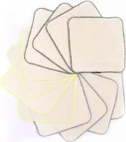 15 Stück weiches Flanell Waschtuch aus Baumwolle,Baby Waschlappen,Handtücher 21cm x 21cm