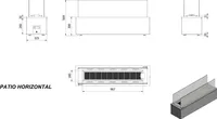 Terrassenheizer Patio Horizontal manuelle Steuerung 17,5kW Propan