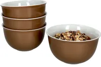 4er Set Nougat Doppio Schalen Ø 14 cm Braun Schälchen Antipasti, Dips, Chips & Co. Snack-Schüssel Dessert-Bowl Ritzenhoff