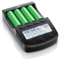 Nabíjačka batérií Aplic 1000 mA, pre nabíjateľné batérie, s nabíjacím portom USB pre Li-ion / 18650 / Ni-MH / Ni-CD batérie