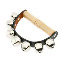 Schellenring Glockenring aus Leder mit 7 Glöckchen 17 cm
