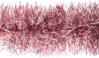 Weihnachtsgirlande Lametta 15cm x 3m Hellrosa