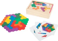 Vzdělávací hra Dřevěné puzzle Hexagon