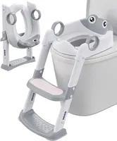 Kinder-WC-Sitz mit Treppe, spritzwassergeschützt und rutschfest Pedale